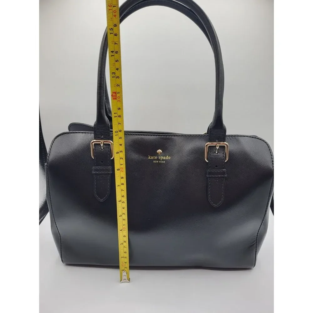 Kate Spade New York Charlotte Street Reena Black Leather‎ Tote Shoulder Handbag